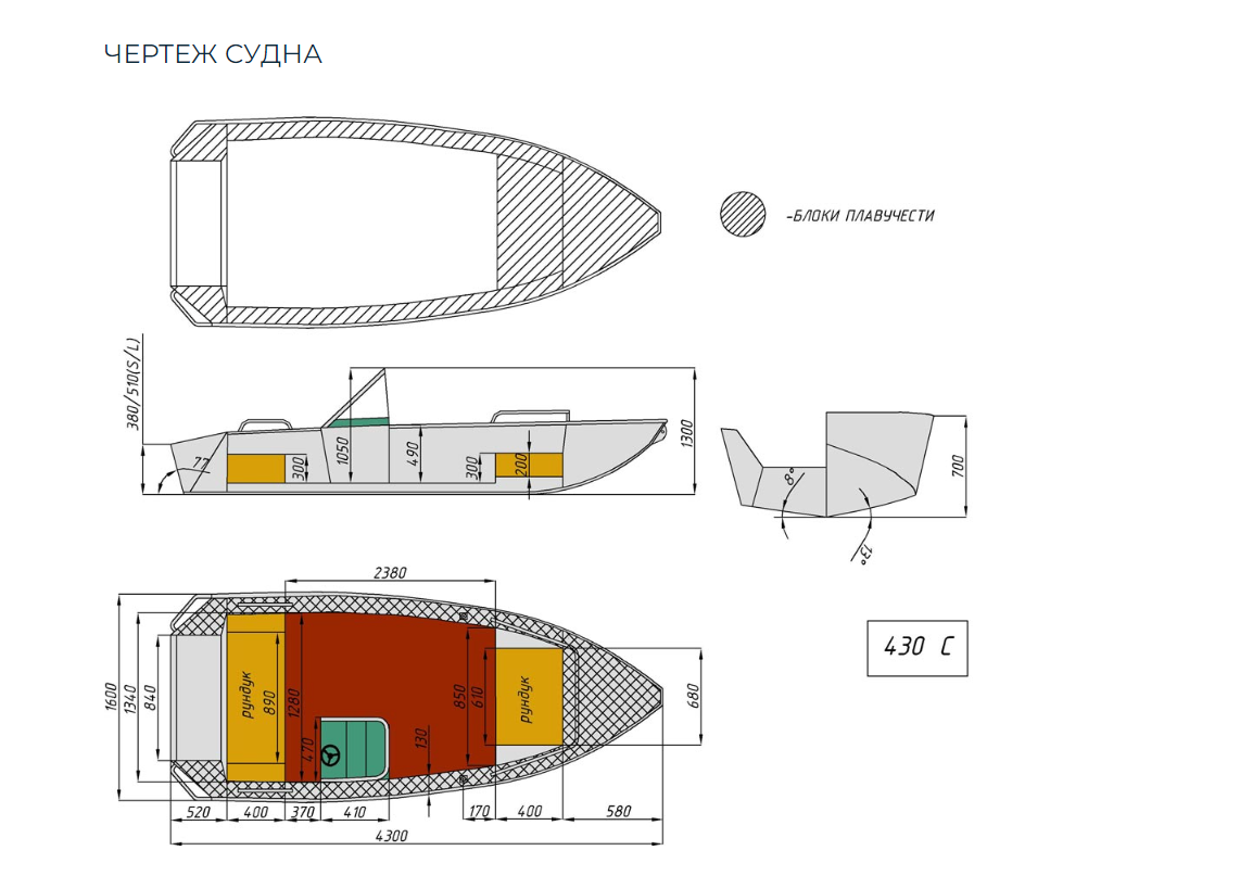 Алюминиевый катер Wyatboat-430 C в Кирове Алюминиевый катер Wyatboat-430 C в Кирове