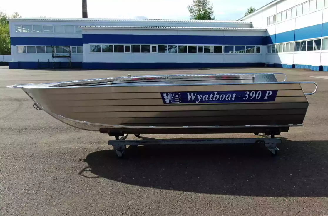 Алюминиевая лодка Wyatboat-390РМ увеличенный борт в Кирове