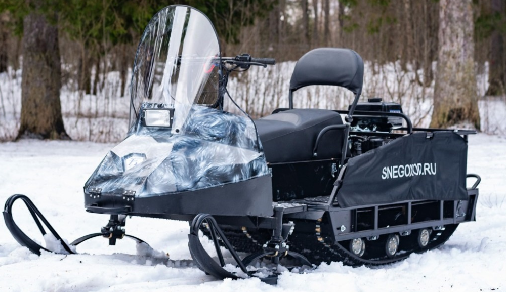 Миниснегоход Бурлак Егерь Экспедитор 15 л.с. , реверс, тормоз, капот белый в Кирове