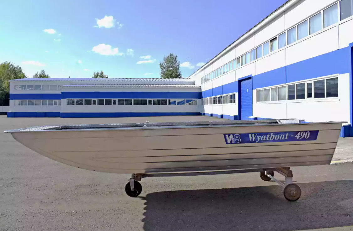Алюминиевая лодка Wyatboat-490 Jonboat в Кирове