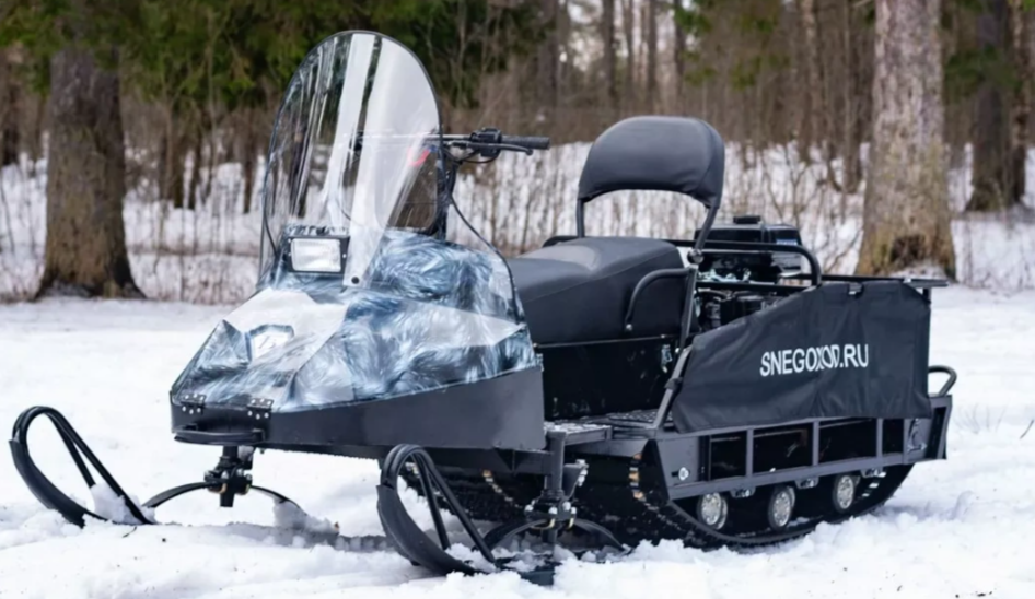Миниснегоход Егерь Экспедитор 20 л.с. , реверс, тормоз, капот белый в Кирове