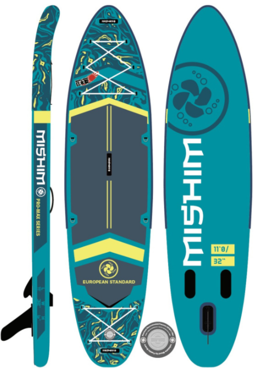 SUP (САП) Доска MISHIMO PRO-MAX Light Teal 11’ (335см) в Кирове