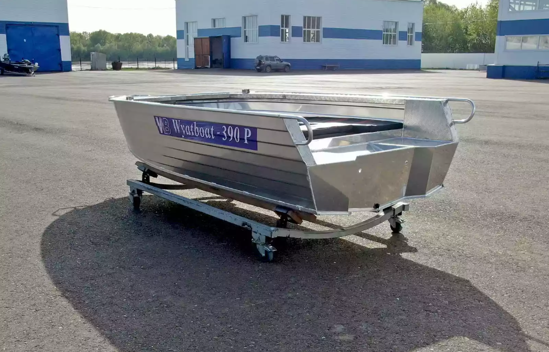 Алюминиевая лодка Wyatboat-390РМ увеличенный борт в Кирове