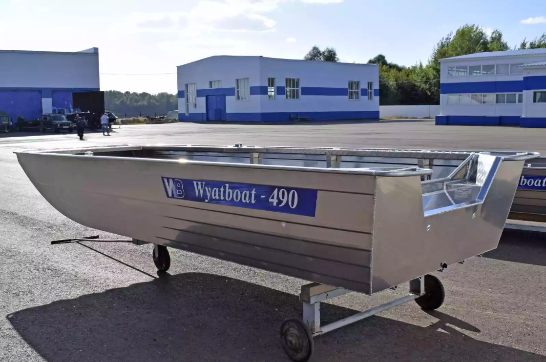 Алюминиевая лодка Wyatboat-490 Jonboat в Кирове