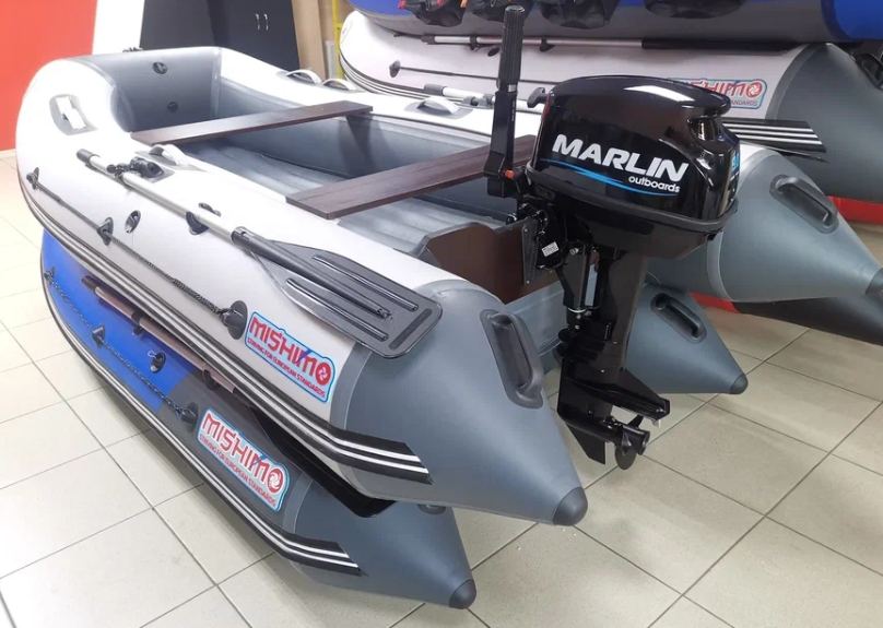 КОМПЛЕКТ ЛОДКА MISHIMO LITE 335 + МОТОР 9,8 Л.С. в Кирове