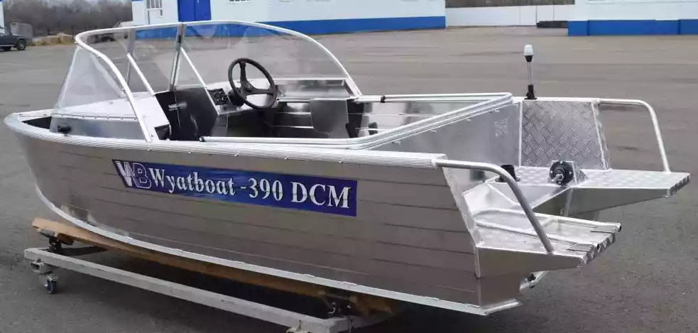 Алюминиевая лодка Wyatboat-390 DCM Увеличенный борт в Кирове