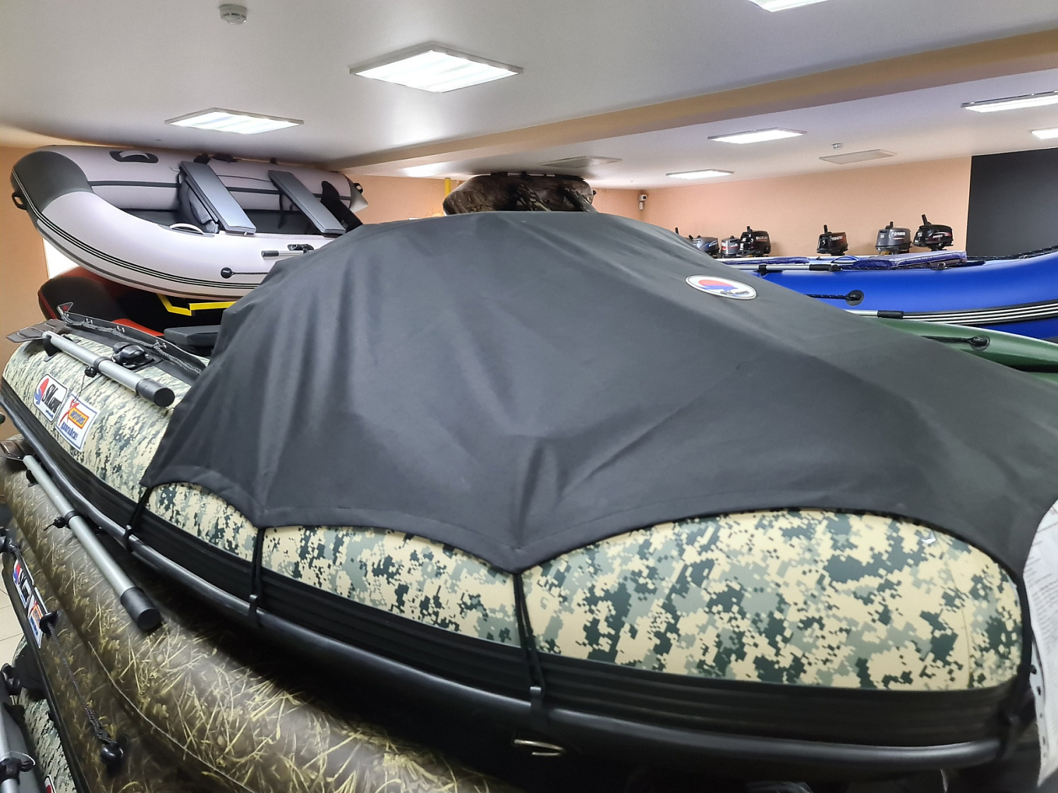 КОМПЛЕКТ НОСОВОГО ТЕНТА К ЛОДКЕ SMARINE AIR MAX 380 ЧЕРНЫЙ в Кирове