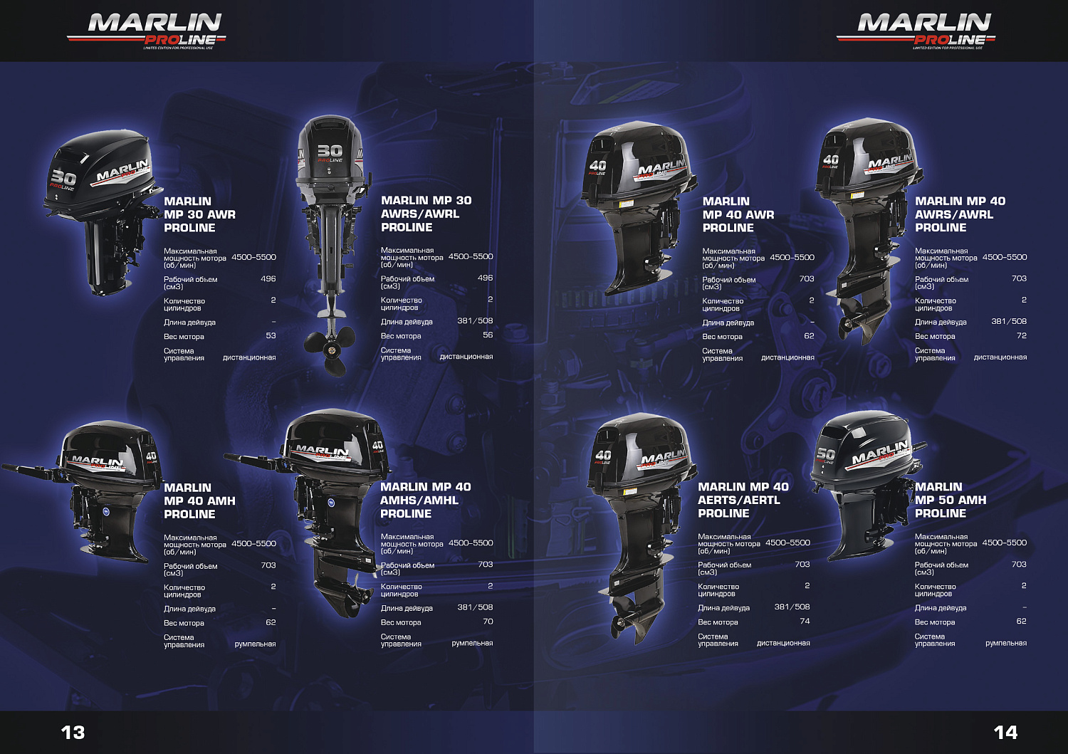 Лодочный мотор MARLIN PROLINE MP 50 AWRL в Кирове