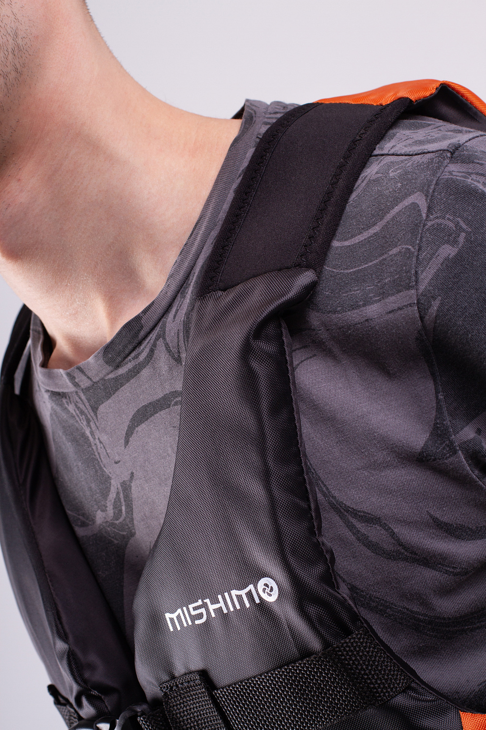 Жилет спасательный MISHIMO PRO Премиум качества Черно-оранжевый в Кирове