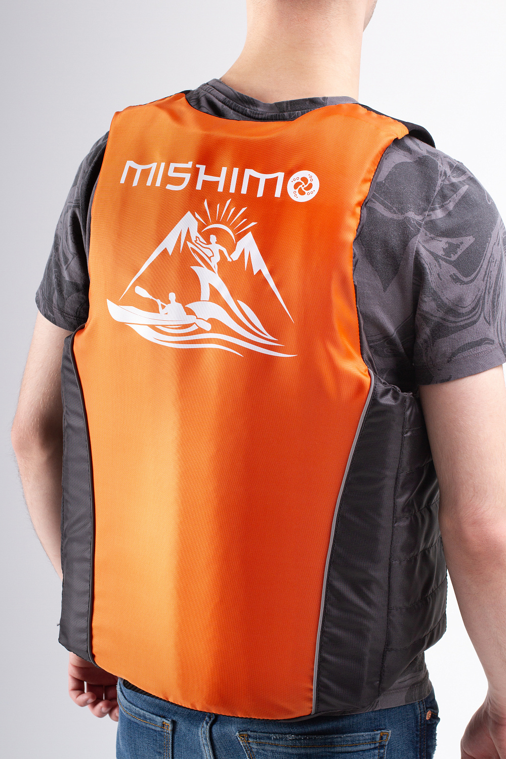 Жилет спасательный MISHIMO PRO Премиум качества Черно-оранжевый в Кирове